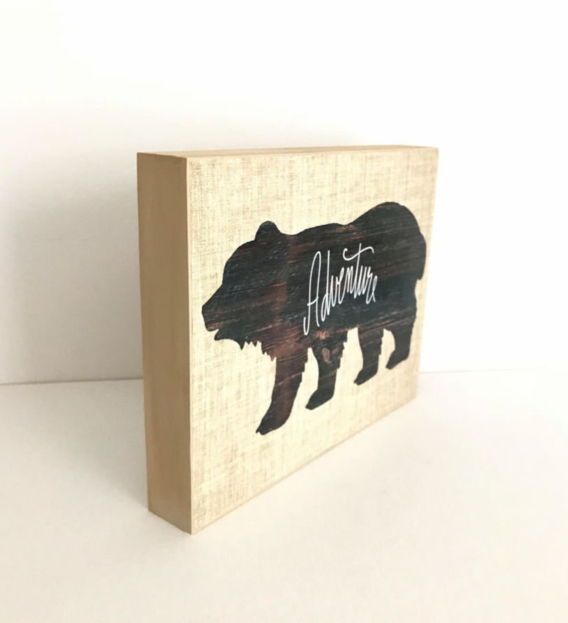 Dream Big Little Bear Wood Sign by Rustic Marlin