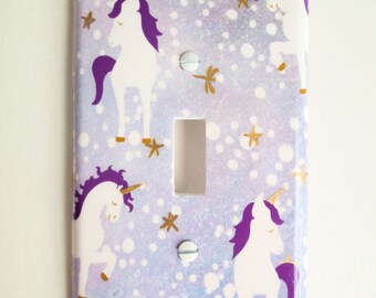 Whimsical Evening Unicorn Decorative Switch Plate Cover