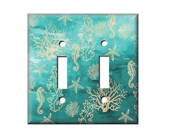 Mixed 3dRose lsp_274851_6 Coastal Graphic with Typography and Sea Horses Plug Outlet Cover Mixed 3dRose lsp_274851_6 Coastal Graphic with Typography and Sea Horses Plug Outlet Cover
