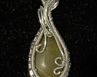 Tear drop jasper pendant