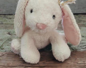 Softest Bunny Rabbit ever! This one is a stash jar stuffie plushie with a little hidden hidey secret plastic jar inside! Look how it opens!