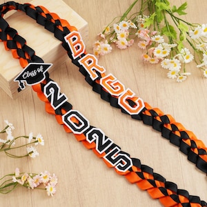 Personalized Name Graduation Lei,2025 Graduation Lei,Handcrafted Satin Garland,Gifts For Graduation,Gradute Stole with Your Design,Graduates