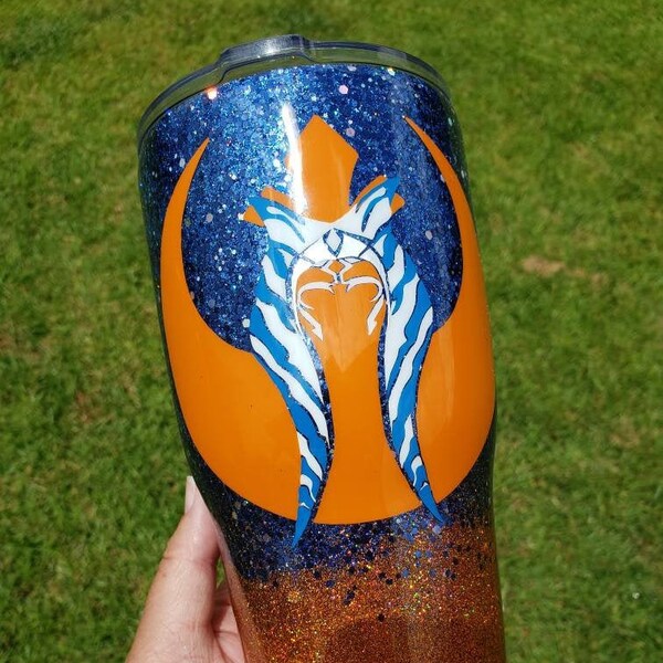 Ahsoka Tano Clone Wars Glitter Tumbler FREE Personalization