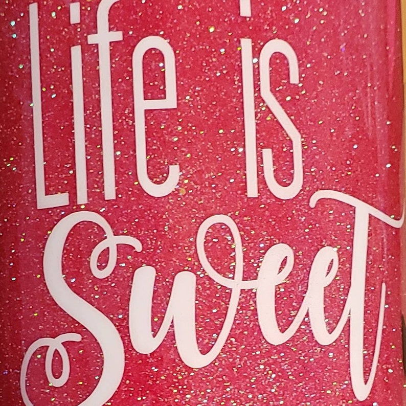 Download Life Is Sweet Watermelon Glitter Tumbler 30 ounces READY ...