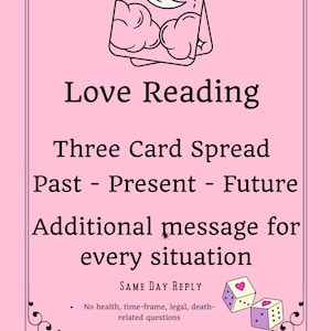 Zeer gedetailleerde, intuïtieve liefdestarotlezing - kaarten 6/3/9 - levering dezelfde dag