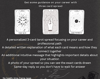 Career 3 Card Spread - Same Day Reply