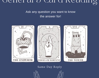 General 3 Card Reading - Same Day Delivery