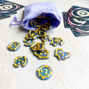 Lorcana Inspired Number Tokens