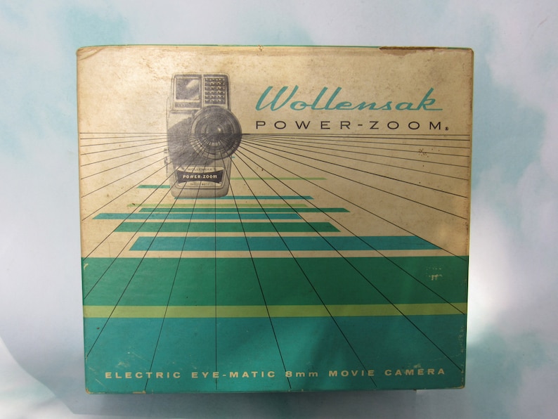 Vintage Wollensak Power Zoom Movie Camera Eyematic in Original Box