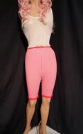 FREE Shipping-Vintage 1960s PettiPants with Red and White Stripe Stretchy Shorts, Pajamas