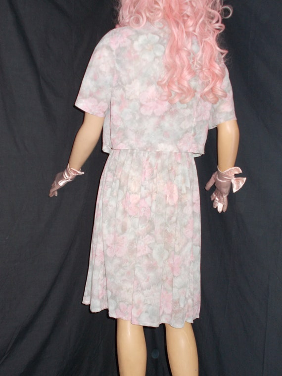 FREE Shipping-Vintage 1950s Womens Pink and Gray … - image 4