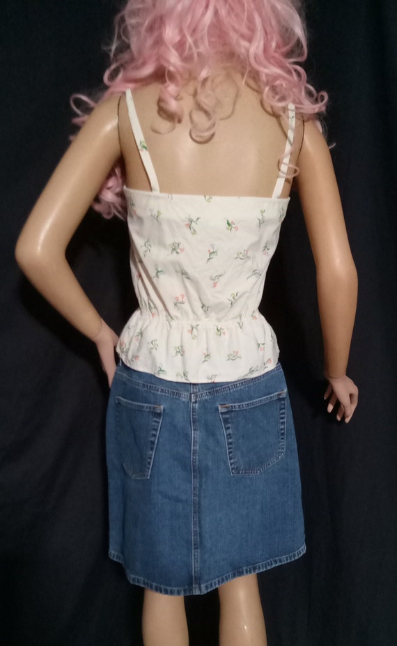 FREE Shipping- Handmade Camisole Cotton Flowered … - image 5