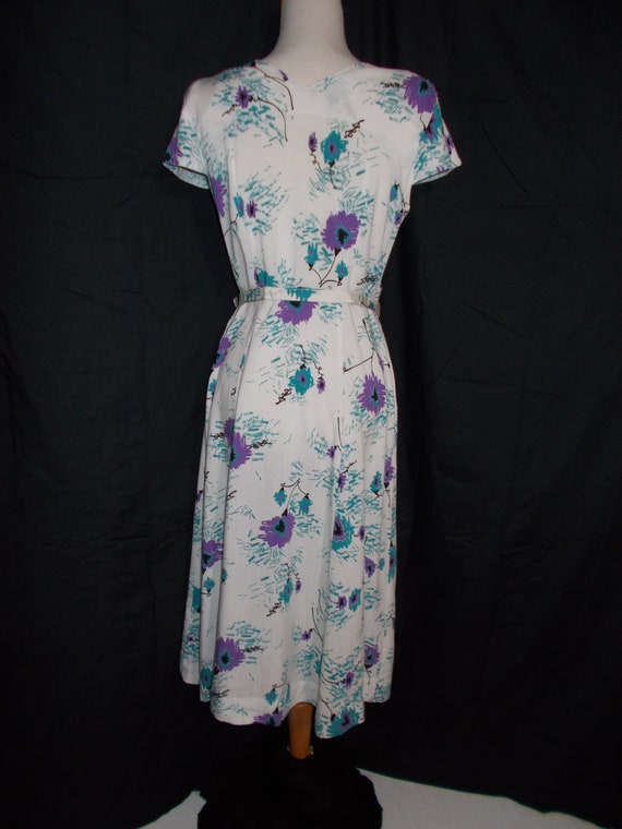 FREE Shipping-Vintage 1950s Spring/Summer White, … - image 2