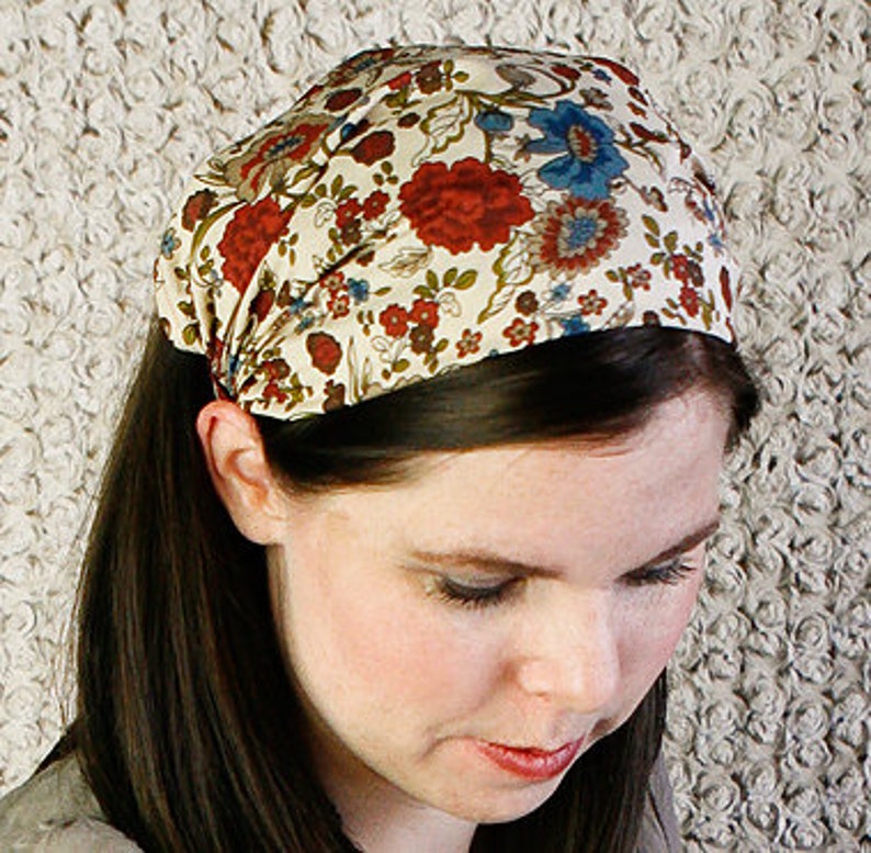 ADULT CHILDRENS Bandana Headband Pattern Fabric Headband Tutorial DIY