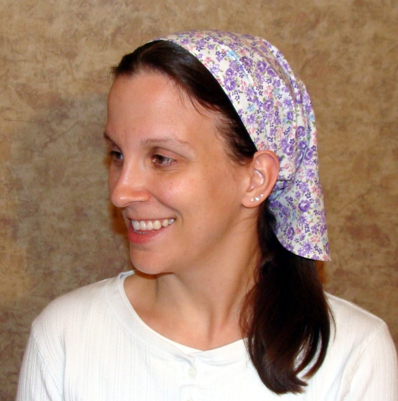 ADULT Modest Prayer Veil Pattern Long Veil Head covering Head scarf Tutorial Headcovering Sewing PDF Tutorial Headscarf Bandana DIY Headwrap image 10