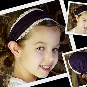 ADULT CHILDRENS Bandana Headband Pattern Fabric Headband Tutorial DIY Sewing Pattern Head Wrap Headcovering Hair Scarf Hair Wrap Women image 9