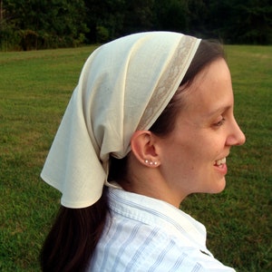 ADULT Modest Prayer Veil Pattern Long Veil Head covering Head scarf Tutorial Headcovering Sewing PDF Tutorial Headscarf Bandana DIY Headwrap image 7