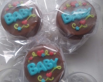 Baby design chocolate covered oreos