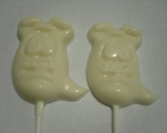 Silly ghost lollipops