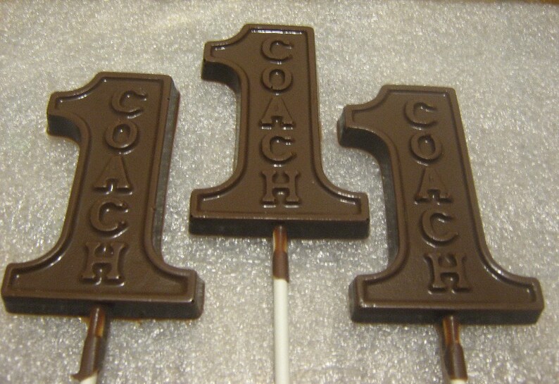 Number One Coach lollipop suckers party favors sports image 1
