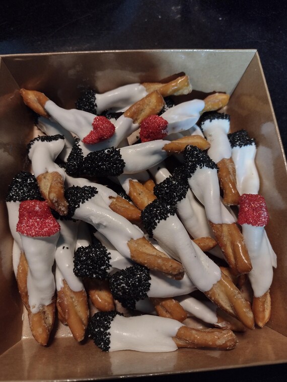 cigarette ashtray pretzels Chocolate Covered Butter Flavored Pretzel Twists Cigarette Designed Funny  Party Favors