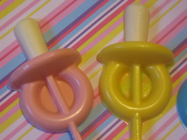 One Dozen Baby Pacifier Lollipop Sucker Party Favors Etsy