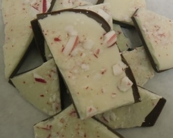 One pound chocolate peppermint/candy cane bark