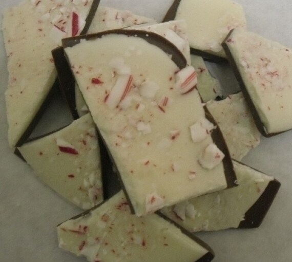 One pound chocolate peppermint/candy cane bark