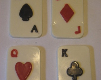 Set of 4 chocolate playing cards