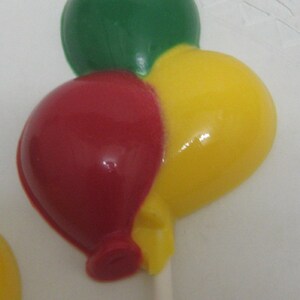 One dozen triple balloon lollipops suckers party favors
