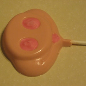 Set of 3 Pig nose novelty lollipop sucker party favors image 4