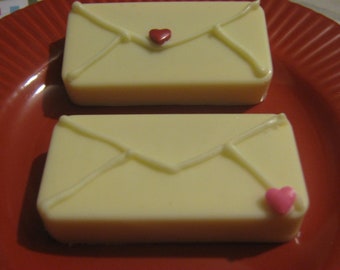 One dozen Sending You My Love chocolate covered graham cracker envelope party favors