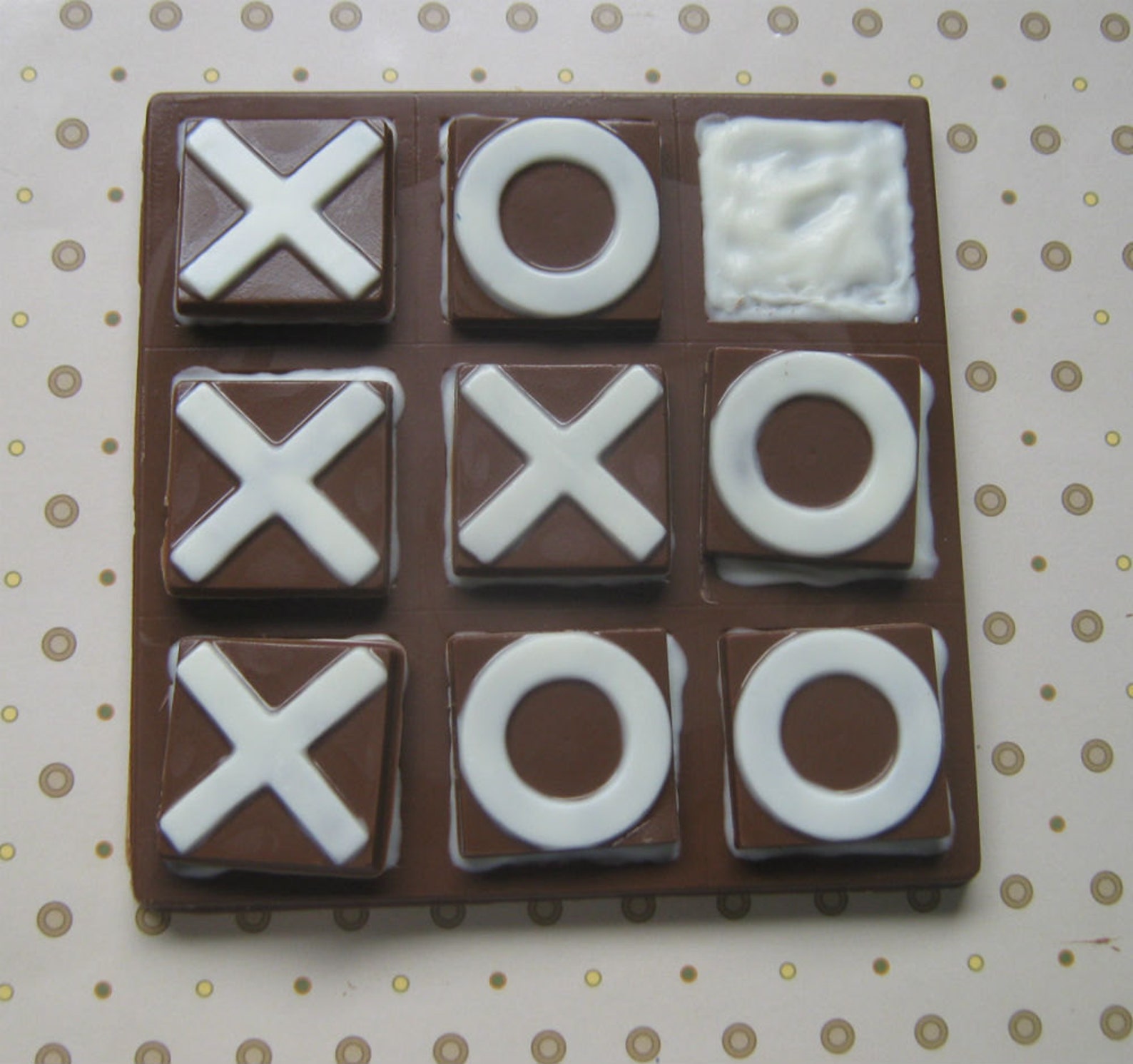 Solid Chocolate Playable Tic Tac Toe Edible Chocolate Game - Etsy