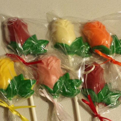 Foil Wrapped Chocolate Roses 1 Dozen Bouquet. Any Color Foil Etsy