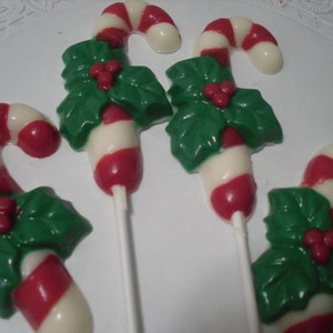 A Dozen Candy Cane Lollipops image 1