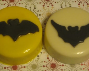 One dozen Halloween bat design chocolate covered sandwich cookie party favors