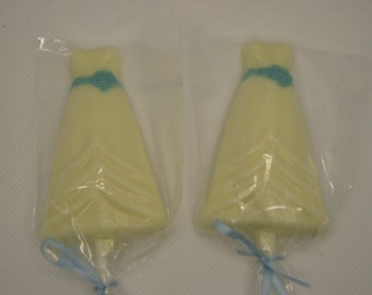 One dozen wedding dress with flower sash lollipop sucker party favor