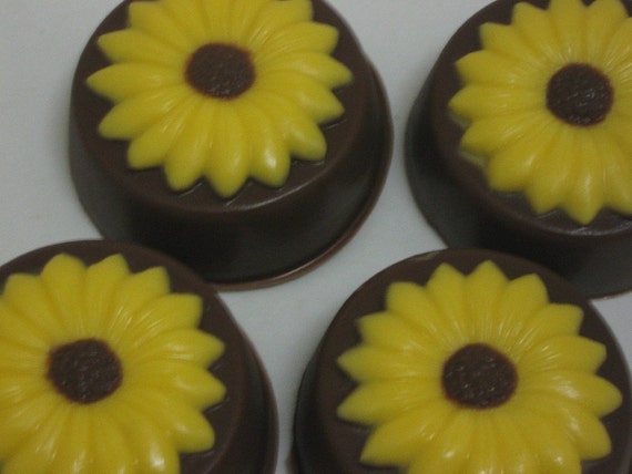 Flower Chocolate covered sandwich cookies