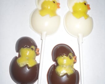 Adorable Baby Chicks in Eggs Lollipops