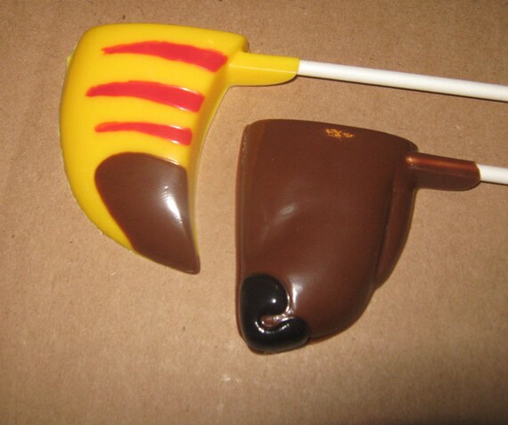Side view dog or bird nose novelty lollipop party favor 2 pieces