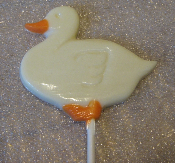 One dozen duck lollipop sucker party favors