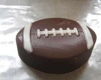 One dozen football shaped chocolate covered Oreo sandwich cookies party favors