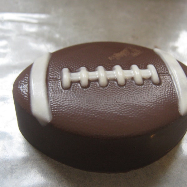 One dozen football shaped chocolate covered Oreo sandwich cookies party favors