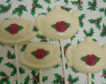 Teapot and Teacup Lollipops