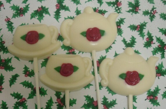 Teapot and Teacup Lollipops