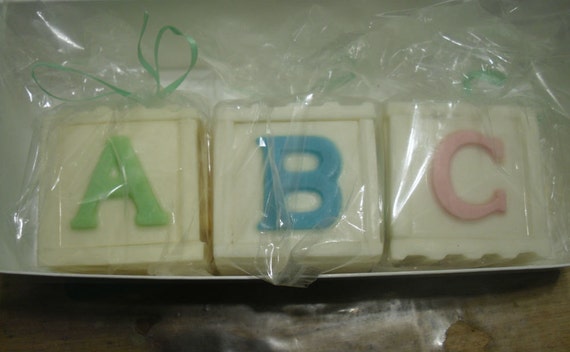 Chocolate cube box baby shower party favor