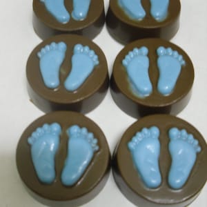Chocolate Covered Regular Oreos Baby Boy or Girl Feet image 1