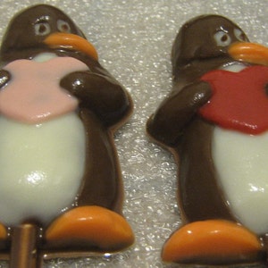 Penguin love valentine heart lollipop party favor 12 pieces image 2