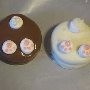 One dozen bunny behind chocolate covered sandwich cookie party favors image 2