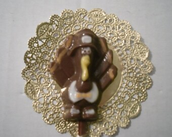 A dozen turkey lollipops